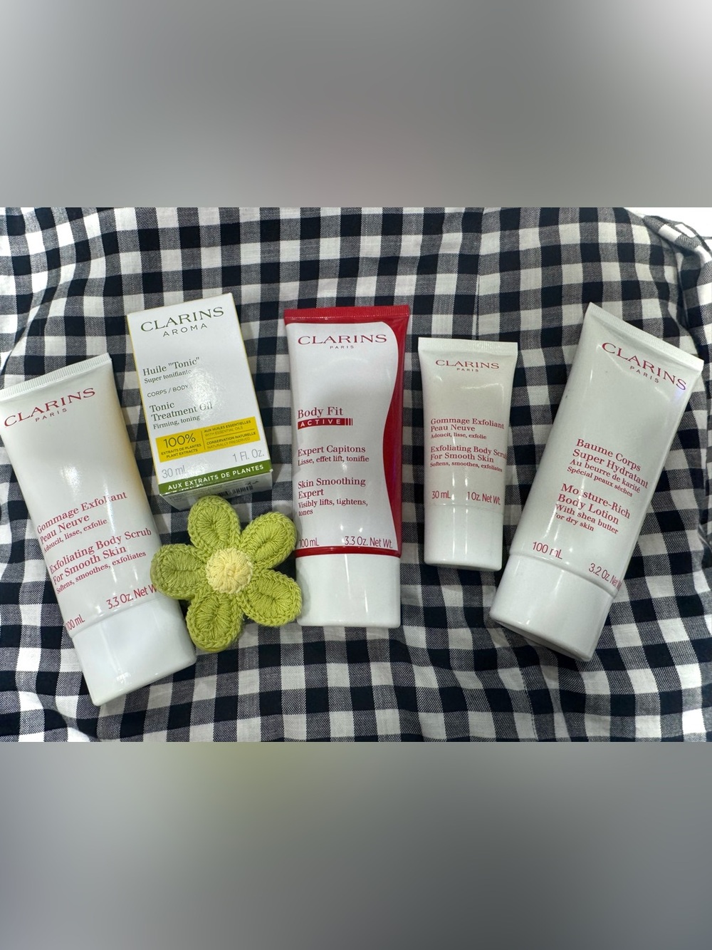 Clarins Body Care Set – Skin Smoothing & Moisture-Rich Treatments